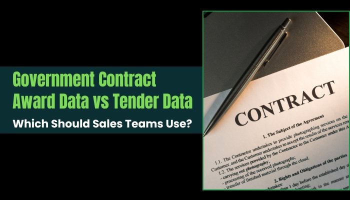 Government Contract Award Data vs Tender Data